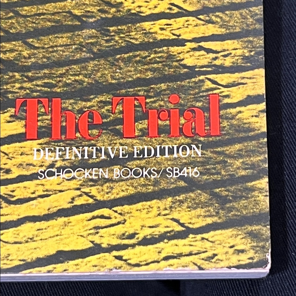 VTG 1976 Kafka 'The Trial' Paperback Book - Picture 7 of 8